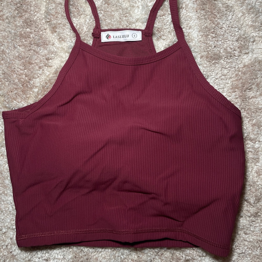 Women’s Sports Bra/Crop Top with Built in Bra